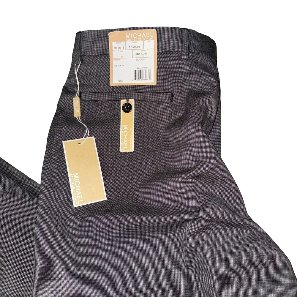 Michael Kors Mens Wool Suit Separates Pants 34W x‎ 30L new with tags